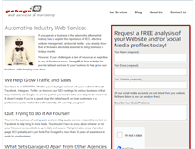 Tablet Screenshot of garage40.com